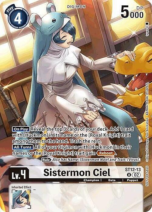 Sistermon Ciel Card Front