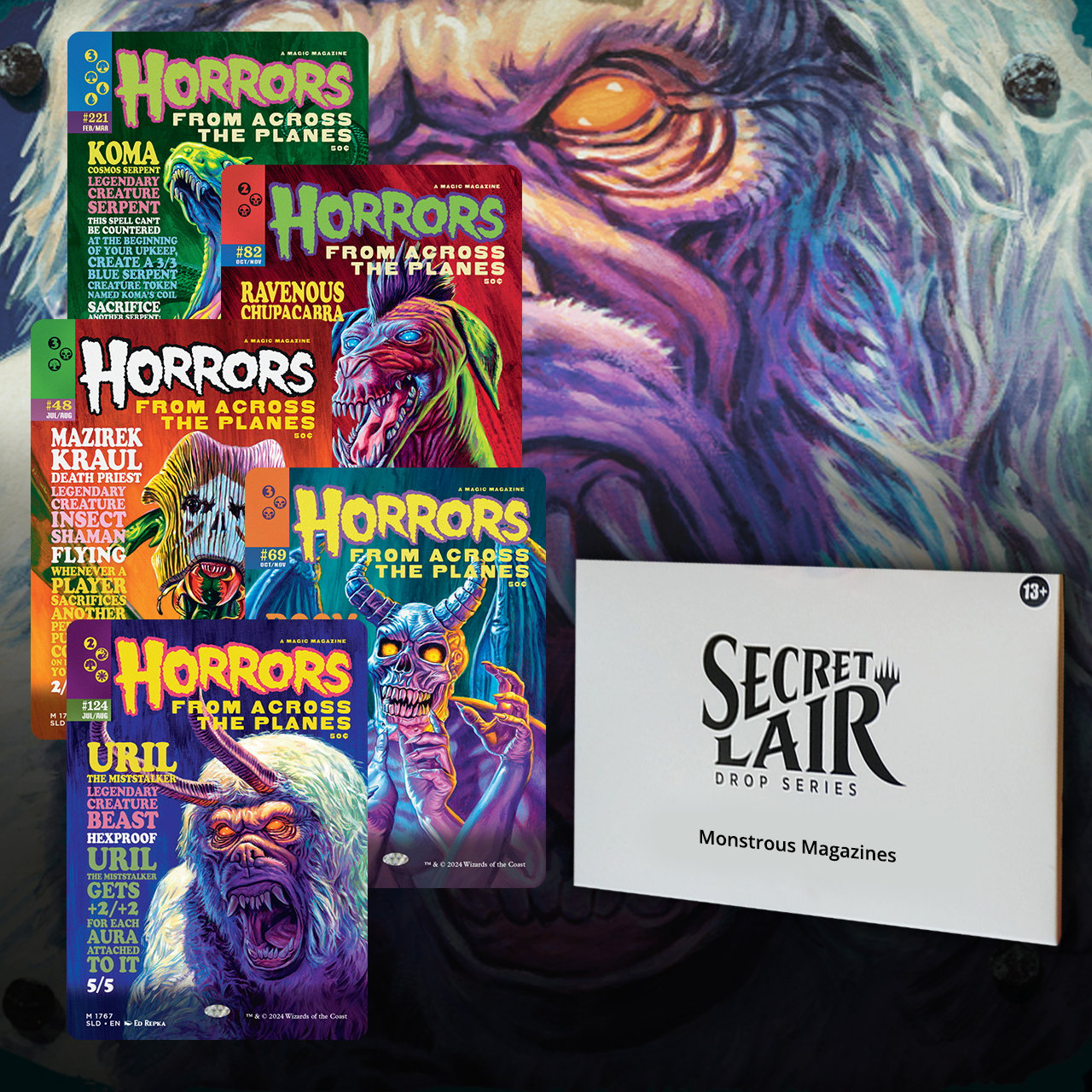 Secret Lair Drop Series: Camp Totally Safe Superdrop: Monstrous Magazines