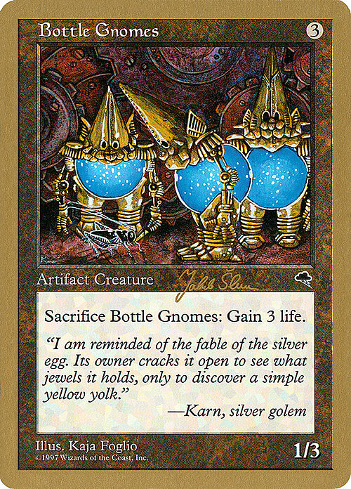 Gnomi della Bottiglia Card Front