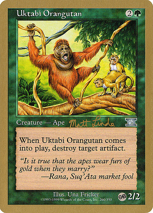 Uktabi Orangutan Card Front