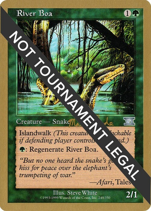 River Boa Card Front