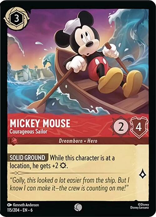 Mickey Mouse - Courageous Sailor Card Front