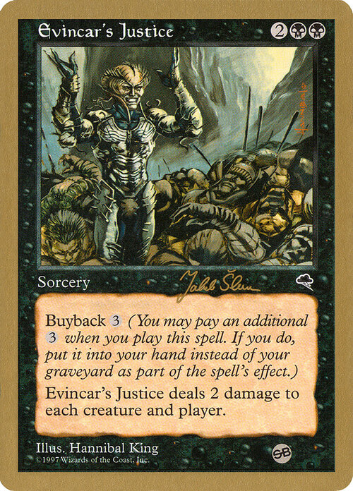 Evincar's Justice Card Front