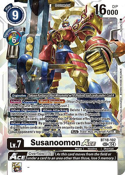 Susanoomon Ace Card Front