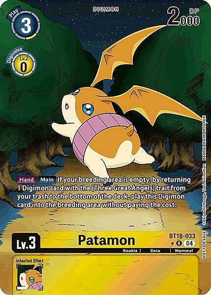 Patamon Card Front