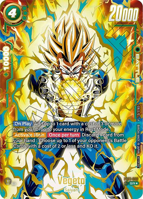 Vegeta Card Front