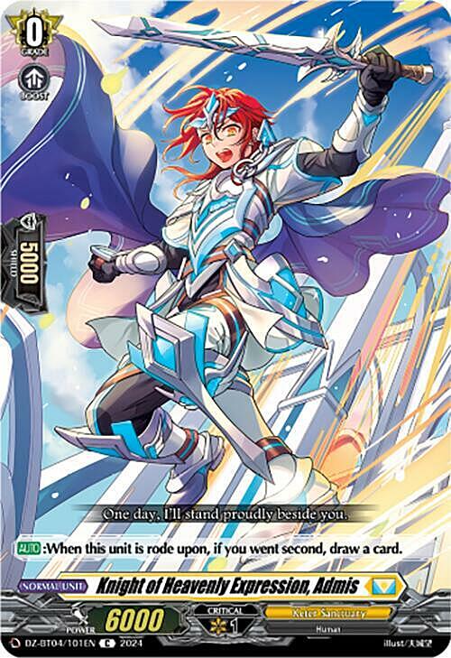 Knight of Heavenly Expression, Admis Card Front