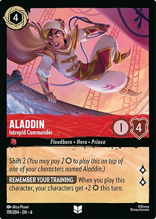 Aladdin - Intrepid Commander Card Front