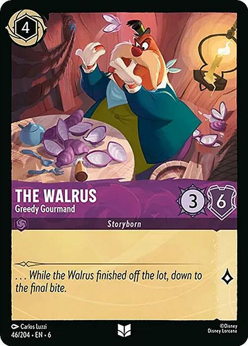 The Walrus - Greedy Gourmand Card Front