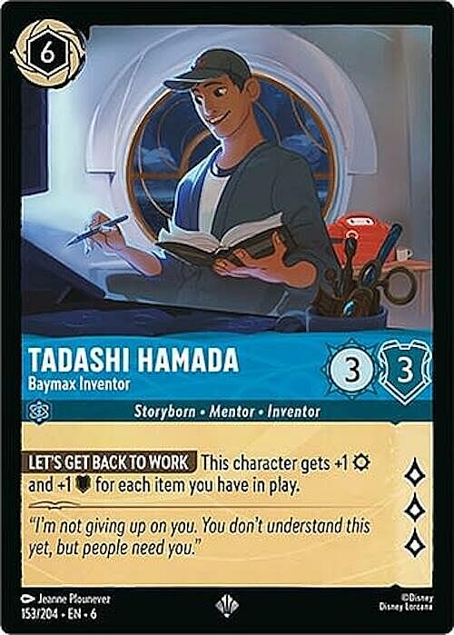 Tadashi Hamada - Baymax Inventor Card Front