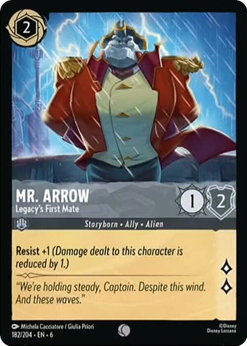 Mr. Arrow - Legacy's First Mate Frente