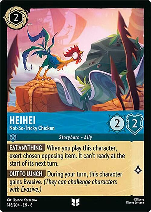 HeiHei - Not-So-Tricky Chicken Card Front