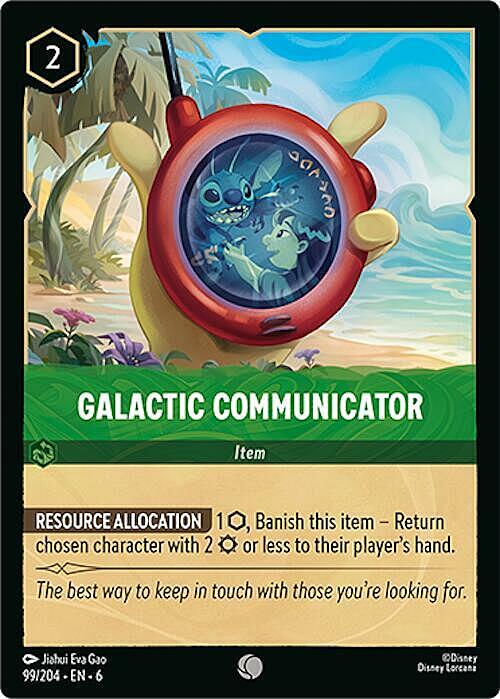 Galactic Communicator Card Front