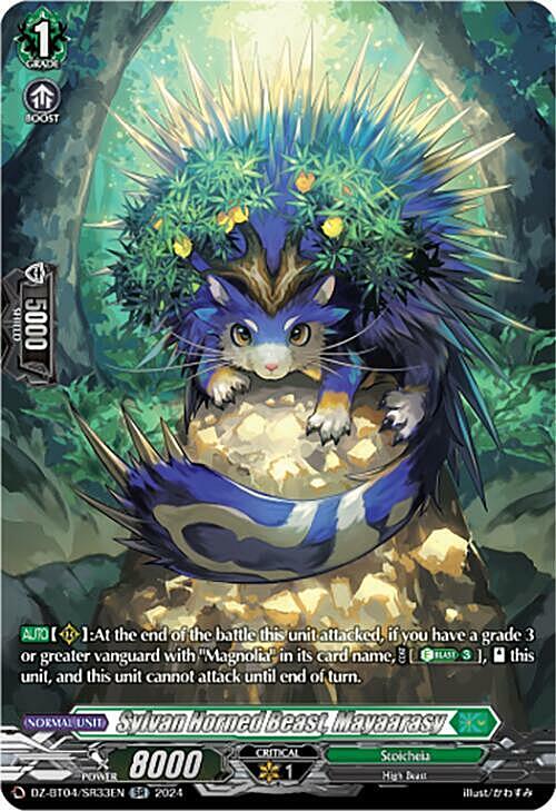 Sylvan Horned Beast, Mayaarasy Card Front