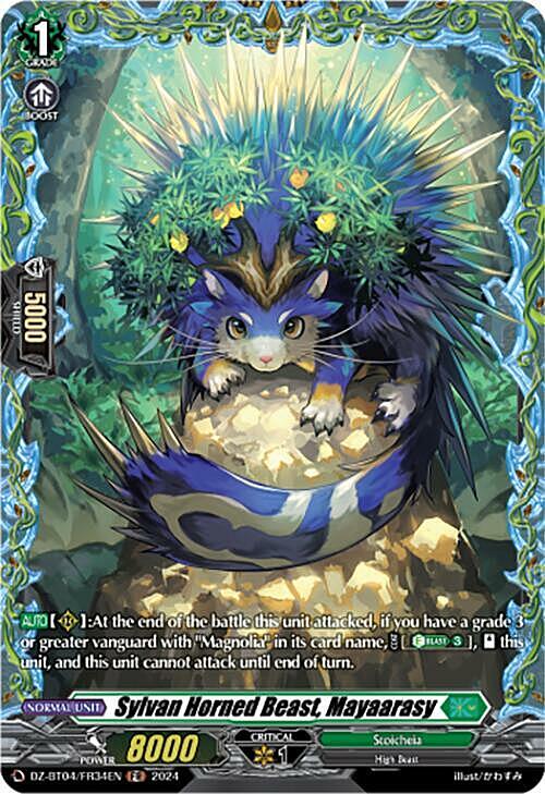 Sylvan Horned Beast, Mayaarasy Frente