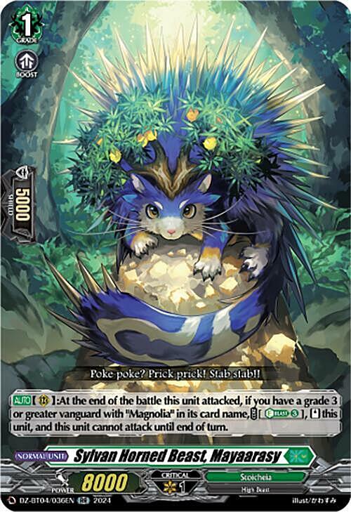 Sylvan Horned Beast, Mayaarasy Card Front