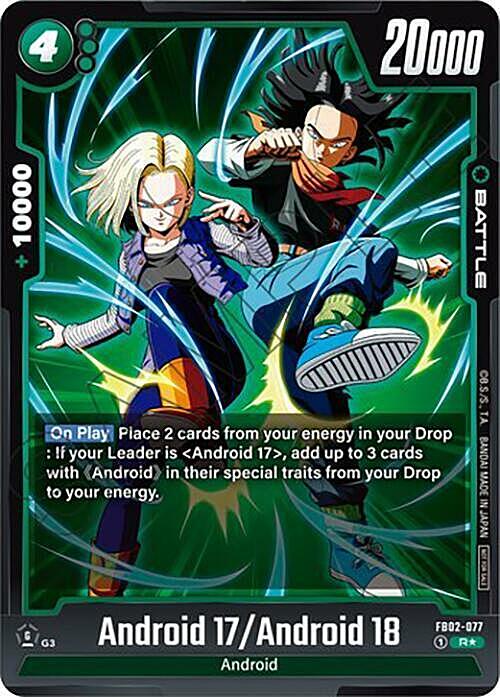 Android 17 / Android 18 Card Front