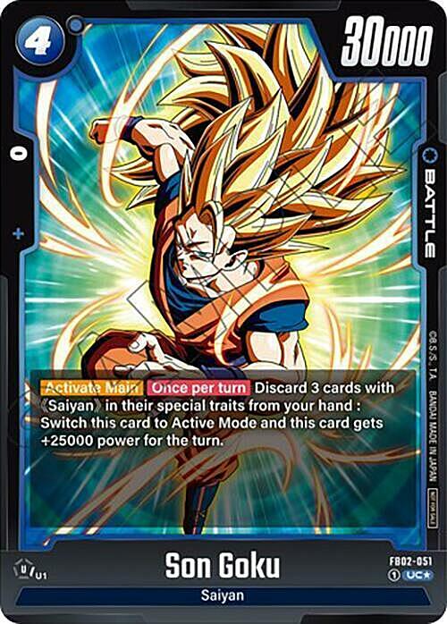 Son Goku Card Front