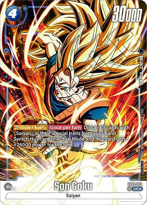 Son Goku Card Front