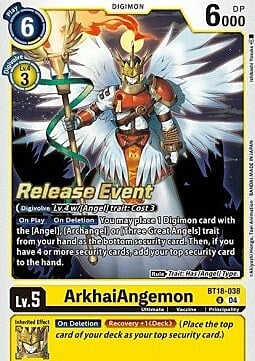 ArkhaiAngemon Card Front