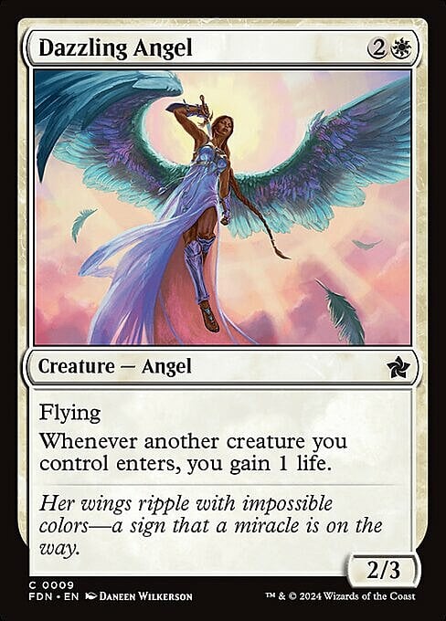 Dazzling Angel Card Front