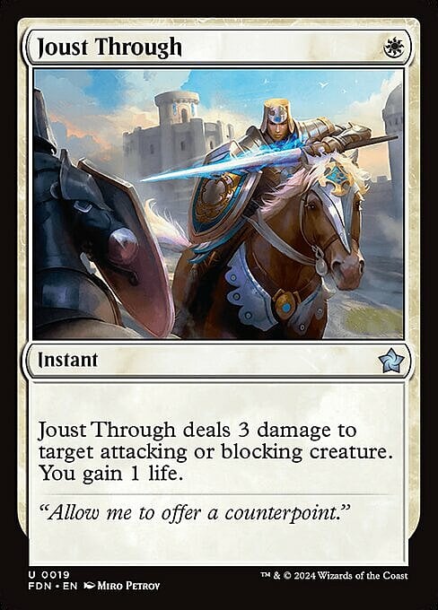 Joust Through Card Front