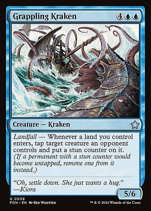 Grappling Kraken Card Front