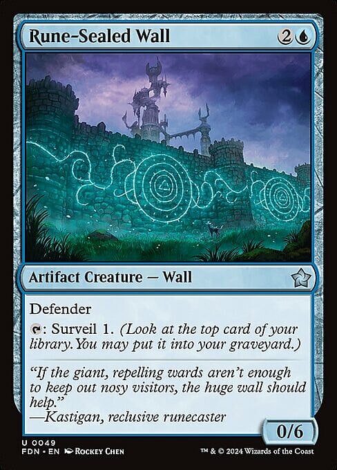 Rune-Sealed Wall Frente