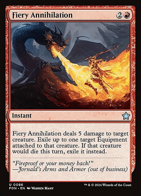 Fiery Annihilation Card Front