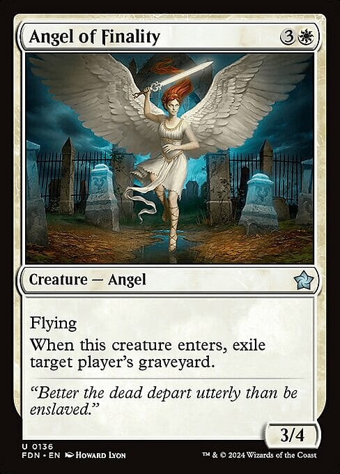 Angel of Finality Card Front