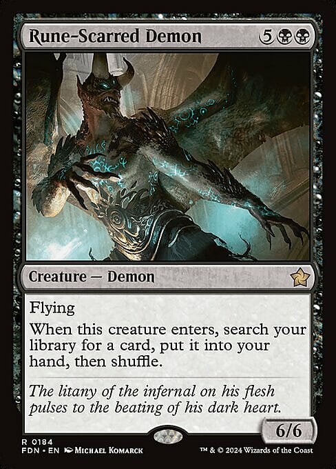 Rune-Scarred Demon Card Front