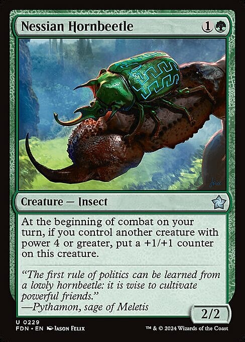 Nessian Hornbeetle Card Front