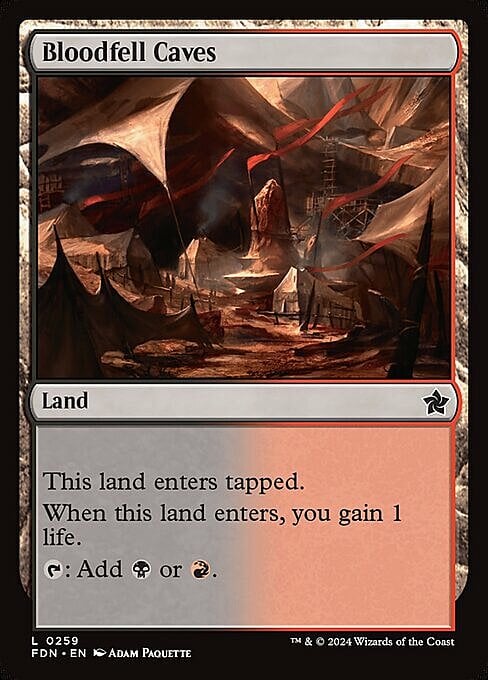 Bloodfell Caves Card Front