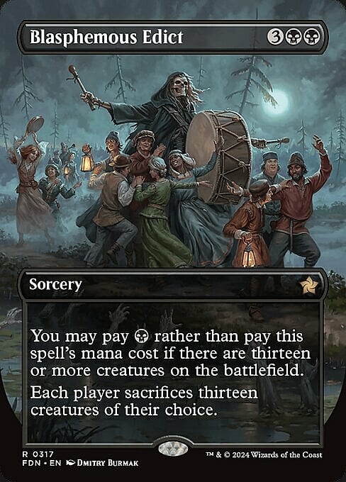 Blasphemous Edict Card Front