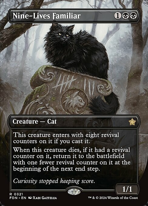 Nine-Lives Familiar Card Front