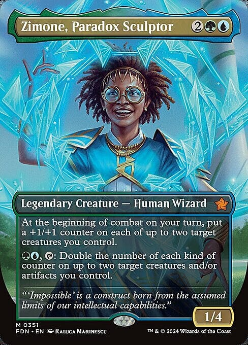 Zimone, Paradox Sculptor Card Front