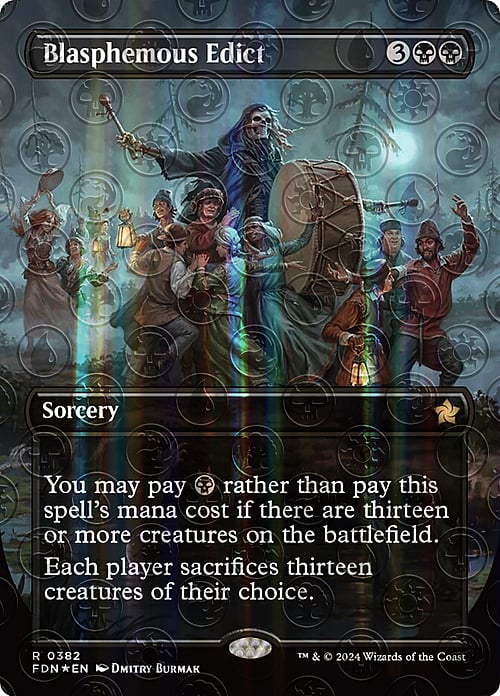 Blasphemous Edict Card Front