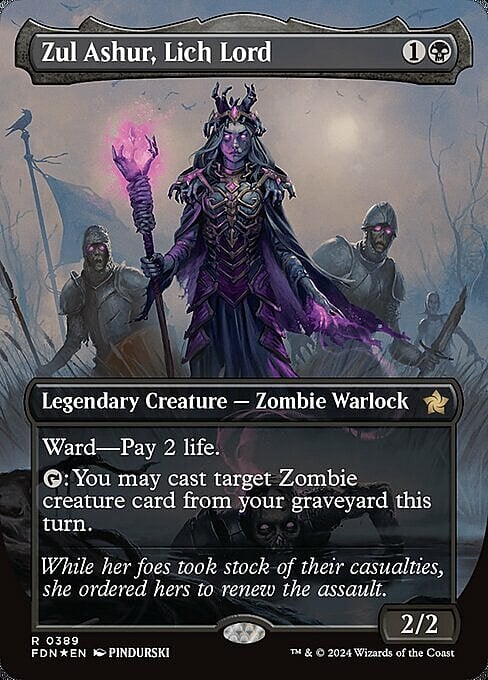 Zul Ashur, Lich Lord Card Front