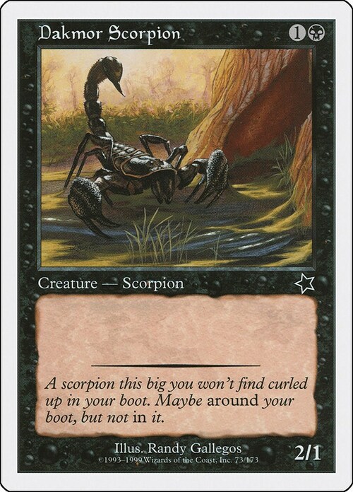 Escorpion de Dakmor Frente