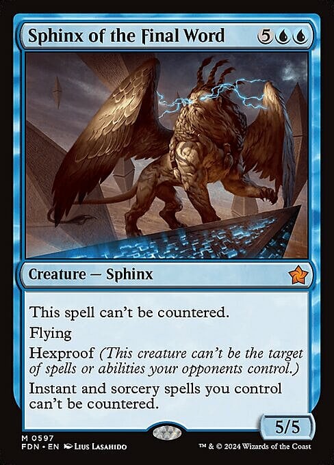 Sphinx of the Final Word Card Front