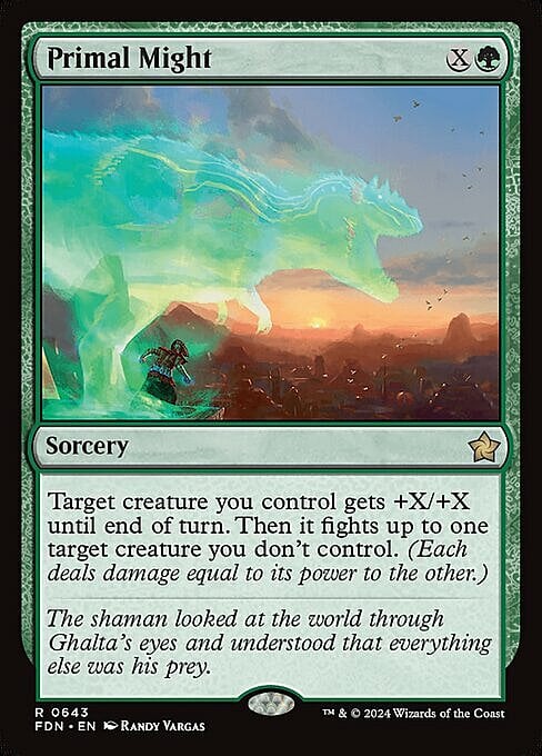 Primal Might Card Front