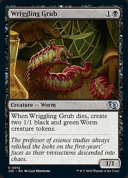 Wriggling Grub Card Front