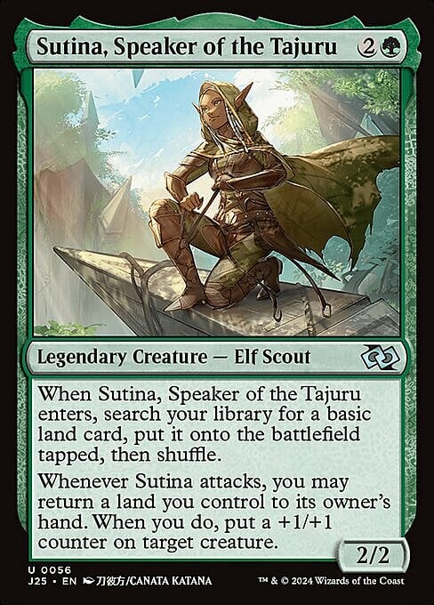 Sutina, Speaker of the Tajuru Card Front