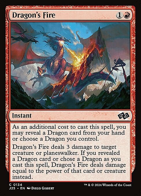 Dragon's Fire Card Front