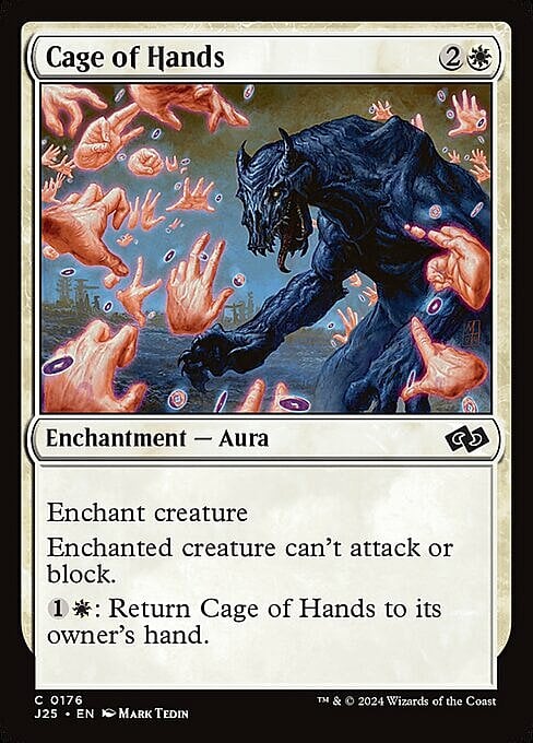 Cage of Hands Card Front