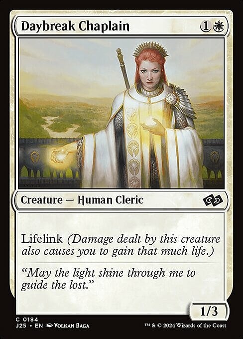 Daybreak Chaplain Card Front