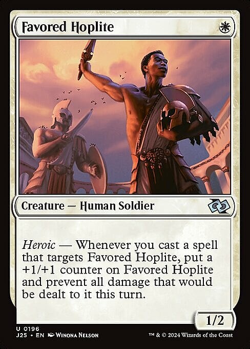 Favored Hoplite Card Front