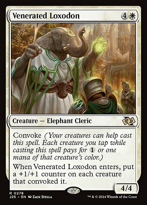 Venerated Loxodon Card Front