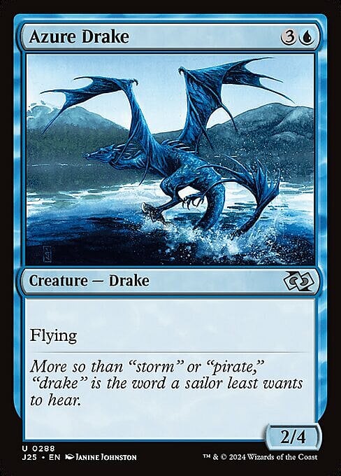 Drago Azzurro Card Front