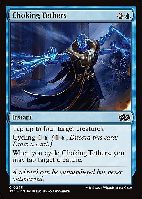 Choking Tethers Card Front